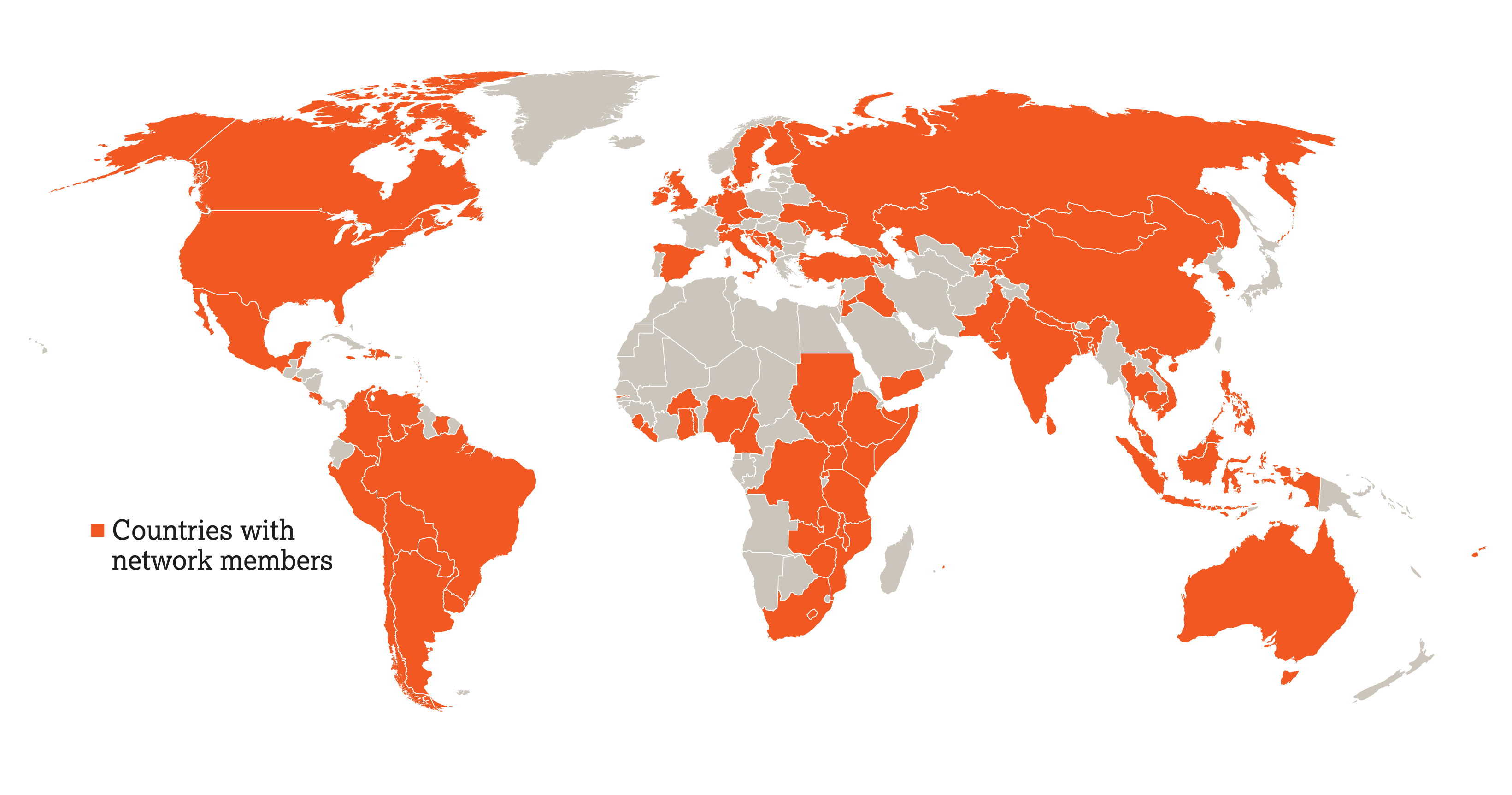 Map of where we work