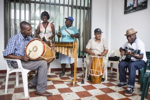 Older people performing together in Colombia