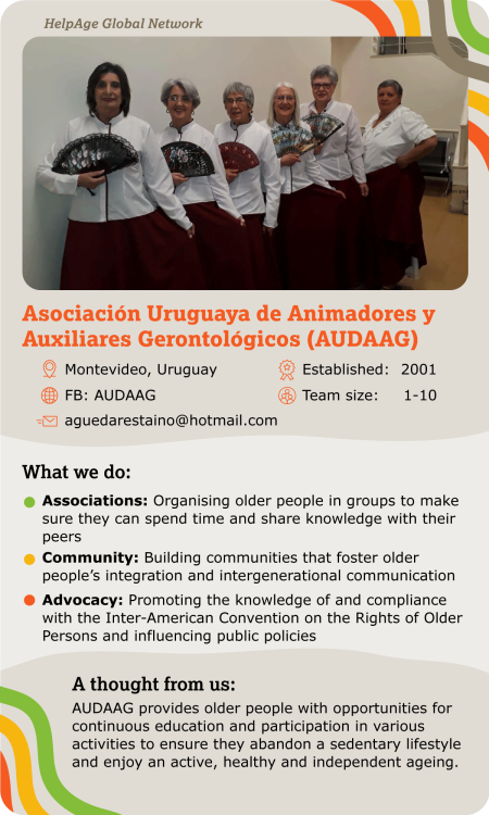 Asociacion Uruguaya de Animadores y Auxiliares Gerontologicos (AUDAAG)