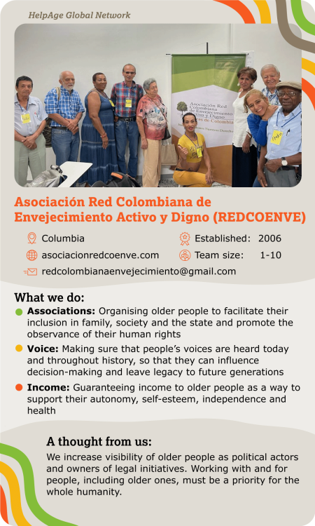 Asociación Red Colombiana de Envejecimiento Activo y Digno (REDCOENVE)