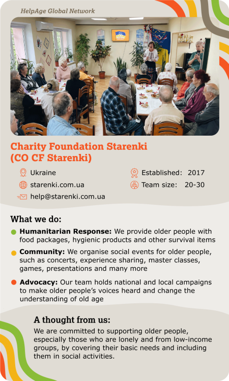 Starenki, Charity Foundation