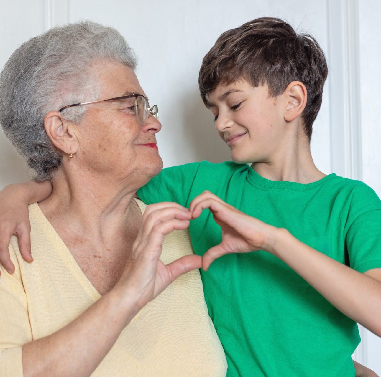 Vira, 75, with her grandson