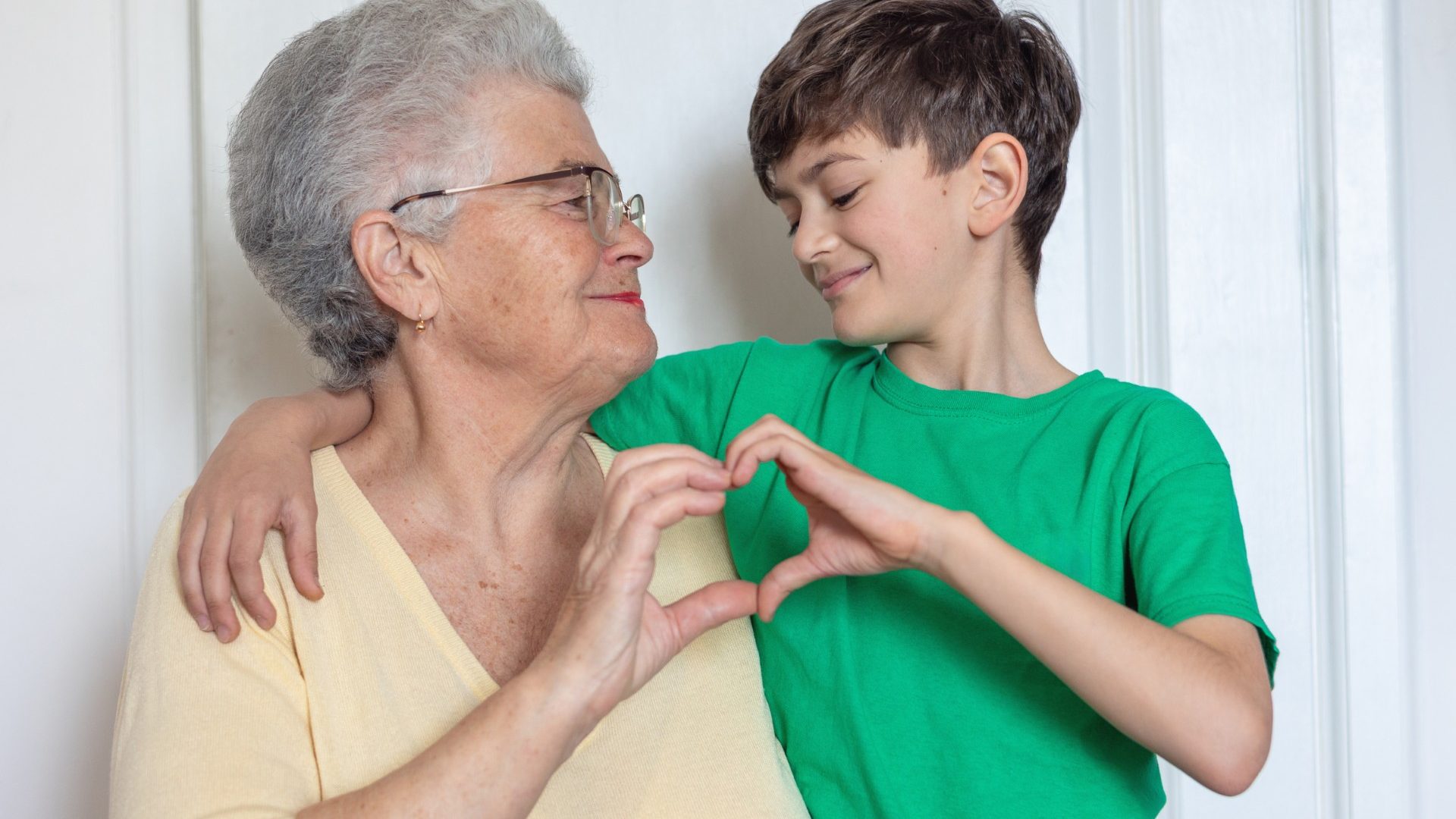 Vira, 75, with her grandson